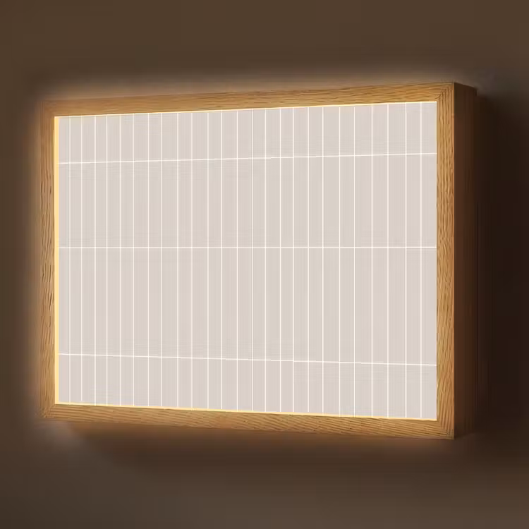 Lightbox - Wandlamp - Patroon - Tegels - Zand — 1