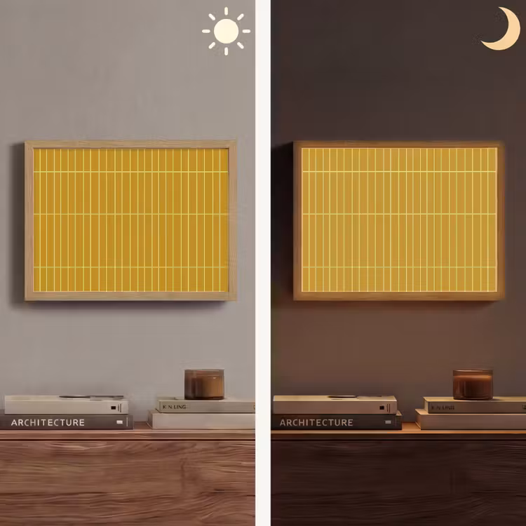 Lightbox - Wandlamp - Tegels - Verticaal - Mosterdgeel — 6