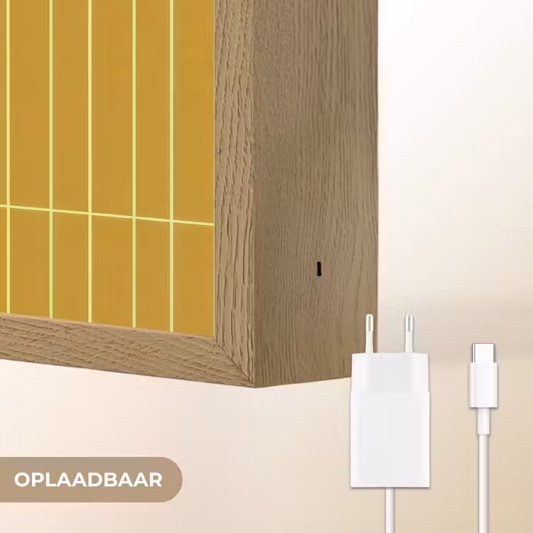 Lightbox - Wandlamp - Tegels - Verticaal - Mosterdgeel — 7