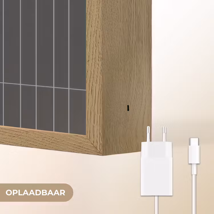 Lightbox - Wandlamp - Verticaal - Wandtegel - Donkergrijs — 7