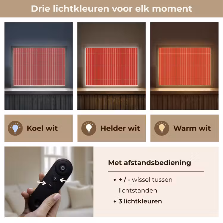 Lightbox - Wandlamp - Verticaal - Wandtegel - Helderrood — 8