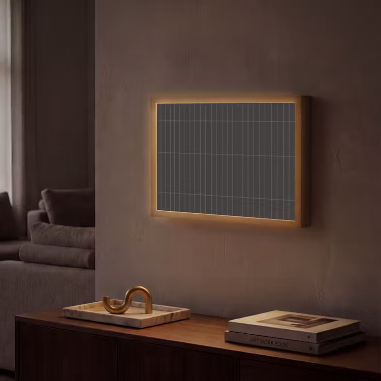 Lightbox - Wandlamp - Verticaal - Wandtegel - Mat - Zwart — 2