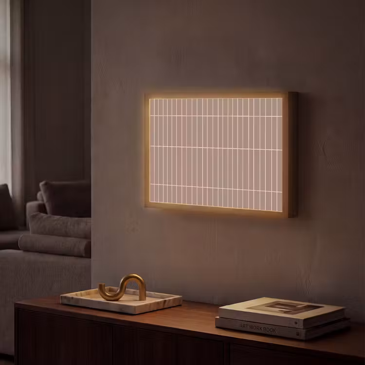 Lightbox - Wandlamp - Verticaal - Wandtegel - Terracotta — 2