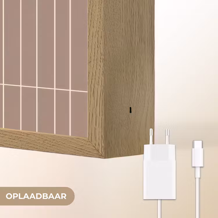 Lightbox - Wandlamp - Verticaal - Wandtegel - Terracotta — 7