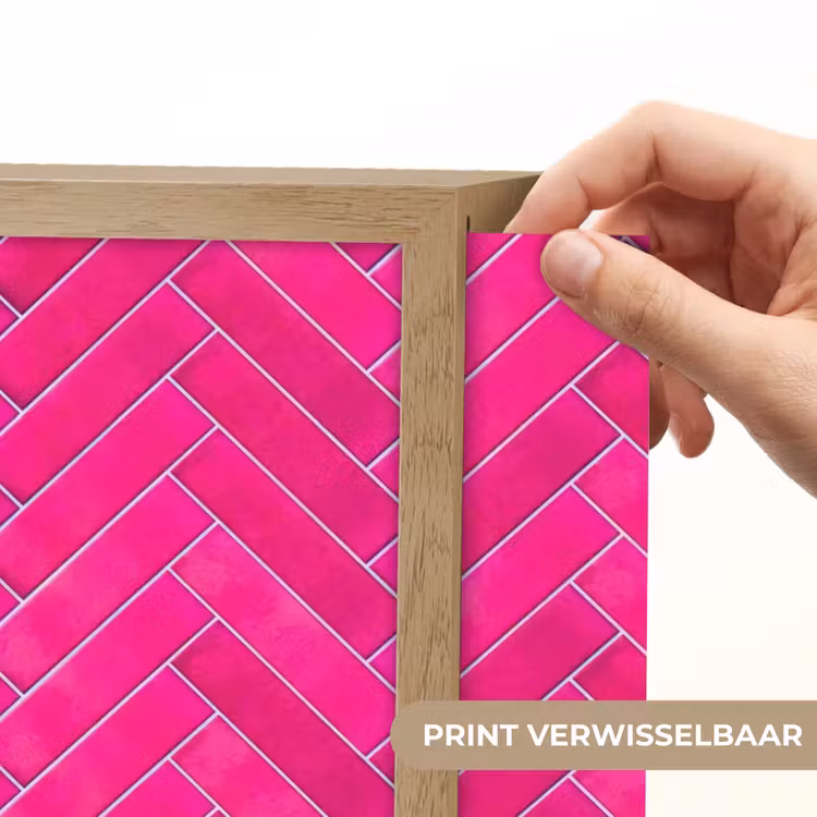 Lightbox - Wandlamp - Visgraat - Wandtegel - Fuchsia - Roze — 5