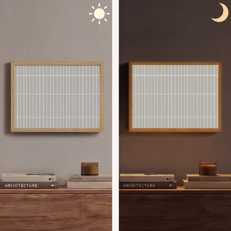 Lightbox - Wandlamp - Wandtegel - Verticaal - Lichtgrijs — 6