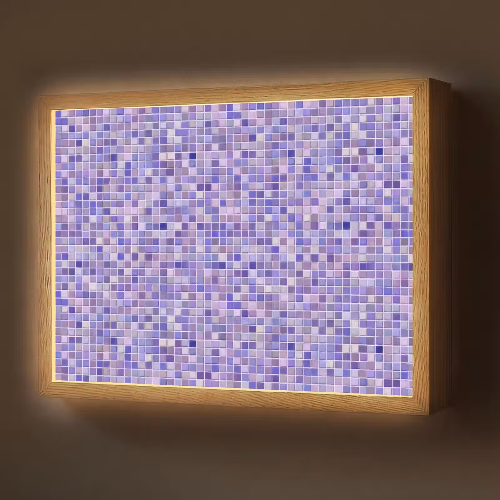 Lightbox - Wandlamp - Mozaïek - Tegels - Lila - Amethist — 1