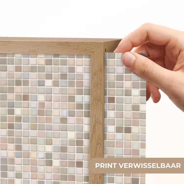 Lightbox - Wandlamp - Mozaïek - Patroon- Taupe — 5