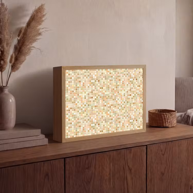 Lightbox - Wandlamp - Mozaïek - Patroon - Terracotta — 4