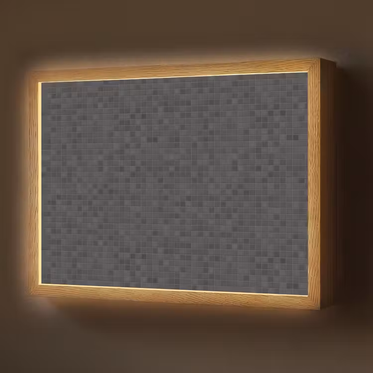 Lightbox - Wandlamp - Mozaïek - Patroon - Zwart — 1
