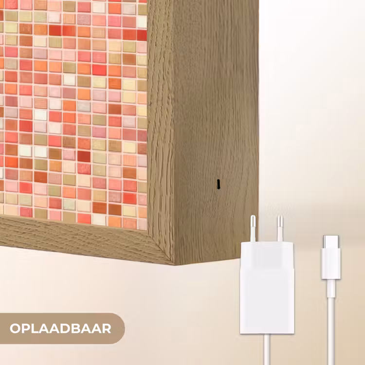 Lightbox - Wandlamp - Mozaïek - Tegel - Patroon - Kleurrijk — 7