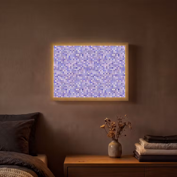 Lightbox - Wandlamp - Mozaïek - Tegels - Lila - Amethist — 3