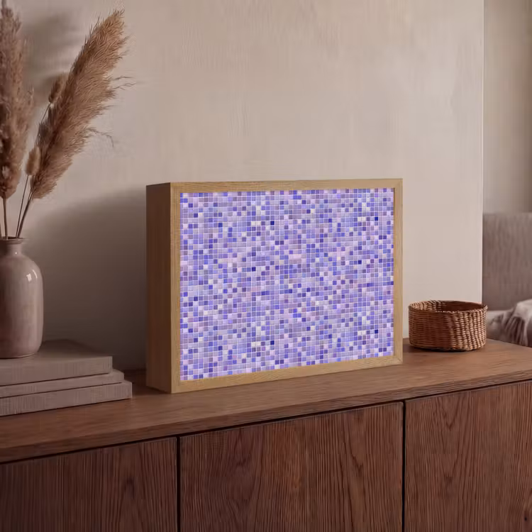 Lightbox - Wandlamp - Mozaïek - Tegels - Lila - Amethist — 4