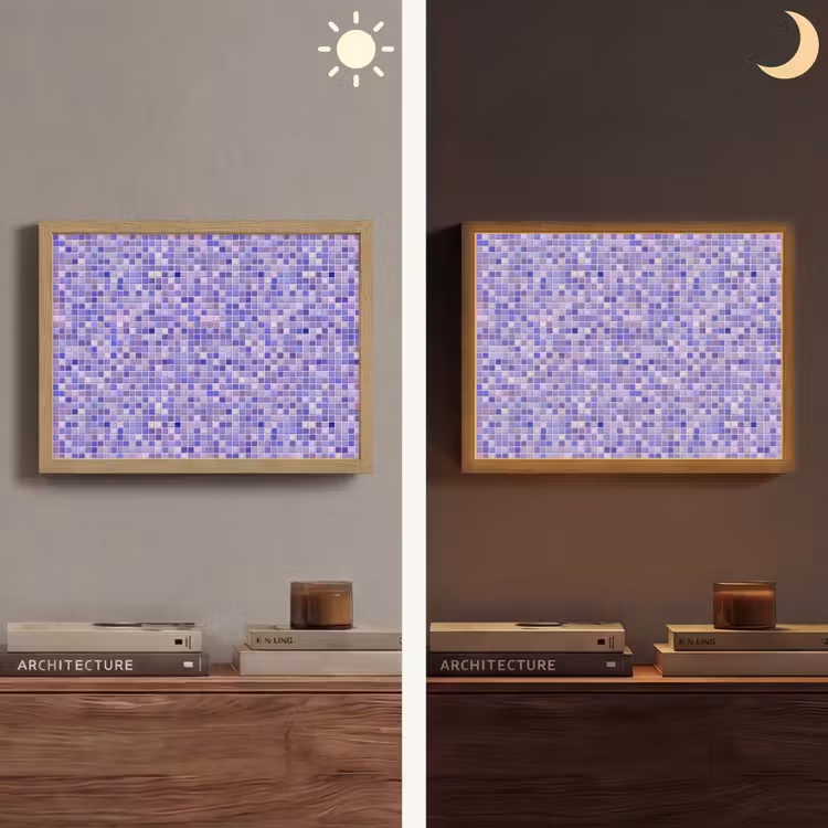 Lightbox - Wandlamp - Mozaïek - Tegels - Lila - Amethist — 6