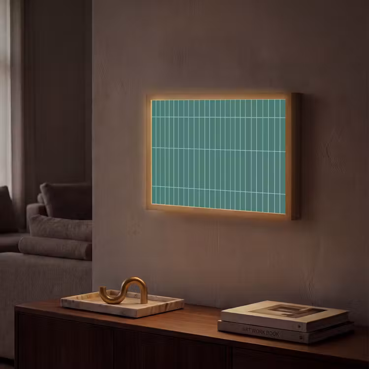Lightbox - Wandlamp - Patroon - Tegel - Saliegroen — 2