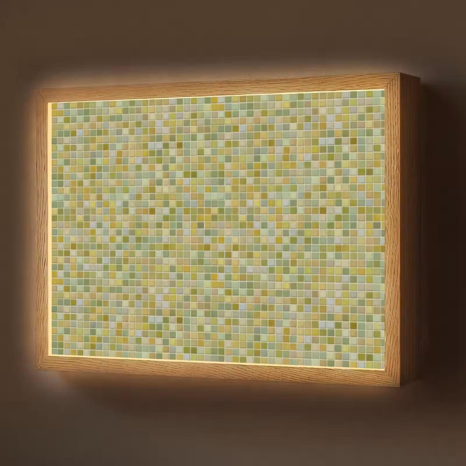 Lightbox - Wandlamp - Mozaïek - Patroon - Groen — 1