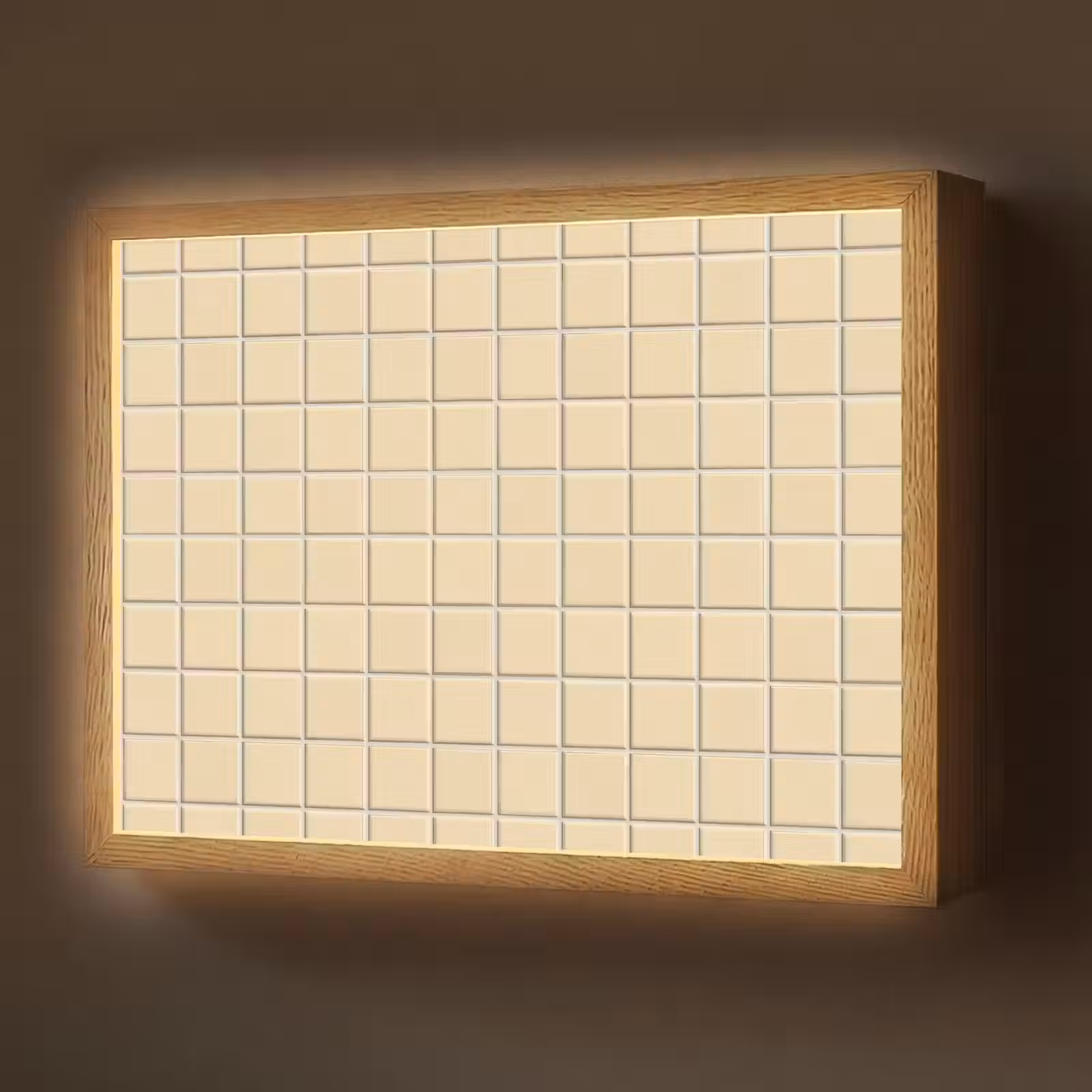 Lightbox - Wandlamp - Tegels - Patroon - Crème — 1