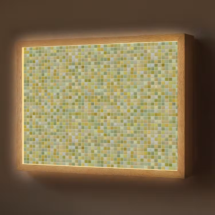 Lightbox - Wandlamp - Mozaïek - Patroon - Groen — 1