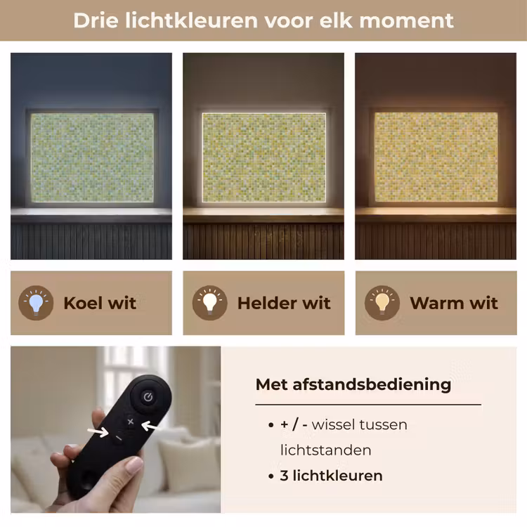 Lightbox - Wandlamp - Mozaïek - Patroon - Groen — 8