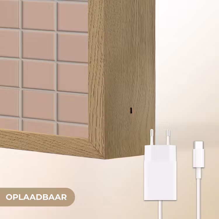Lightbox - Wandlamp - Patroon - Tegel - Oudroze — 7