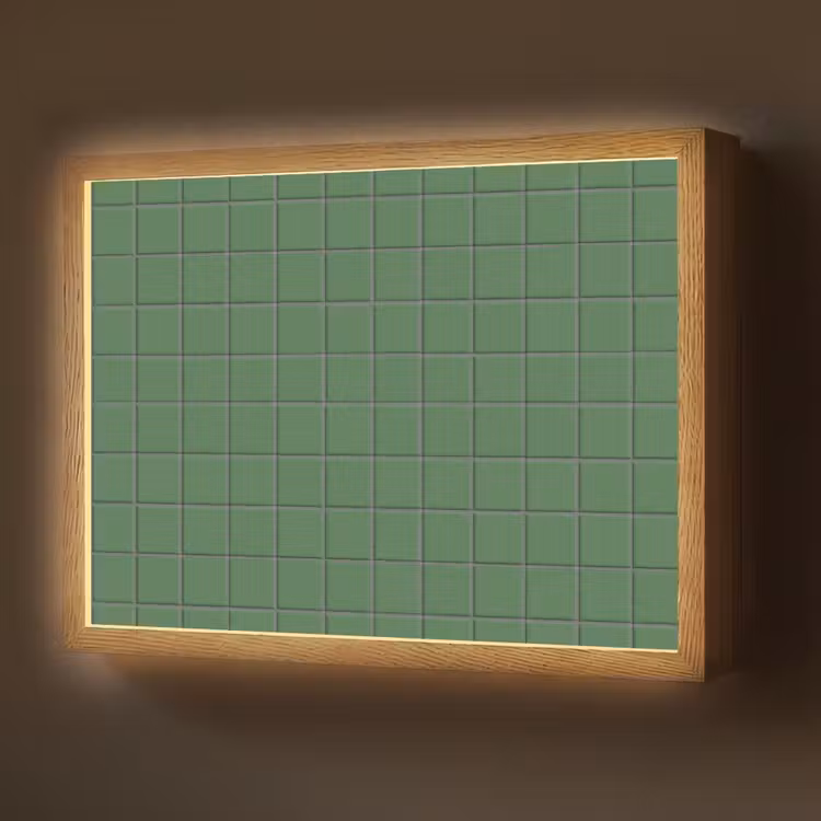Lightbox - Wandlamp - Patroon - Tegels - Groen — 1