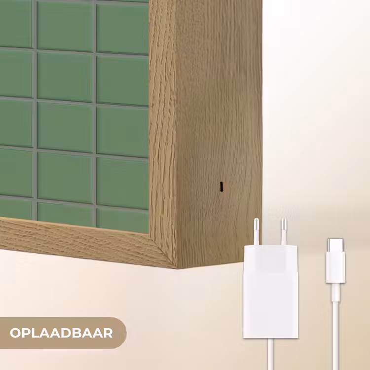 Lightbox - Wandlamp - Patroon - Tegels - Groen — 7