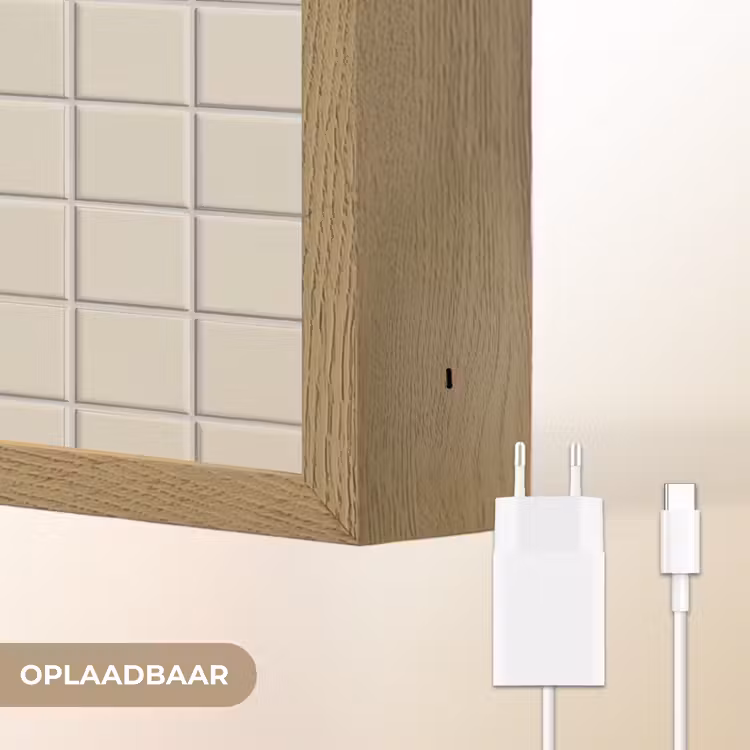 Lightbox - Wandlamp - Patroon - Tegels - Taupe — 7