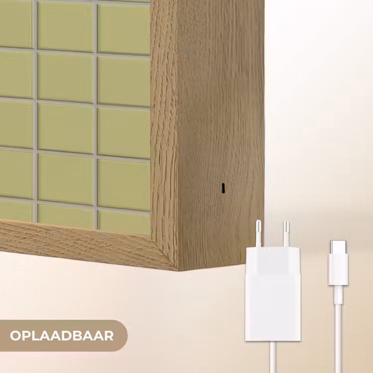 Lightbox - Wandlamp - Tegel - Patroon - Olijfgroen — 7