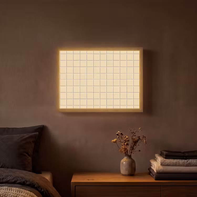 Lightbox - Wandlamp - Tegels - Patroon - Crème — 3