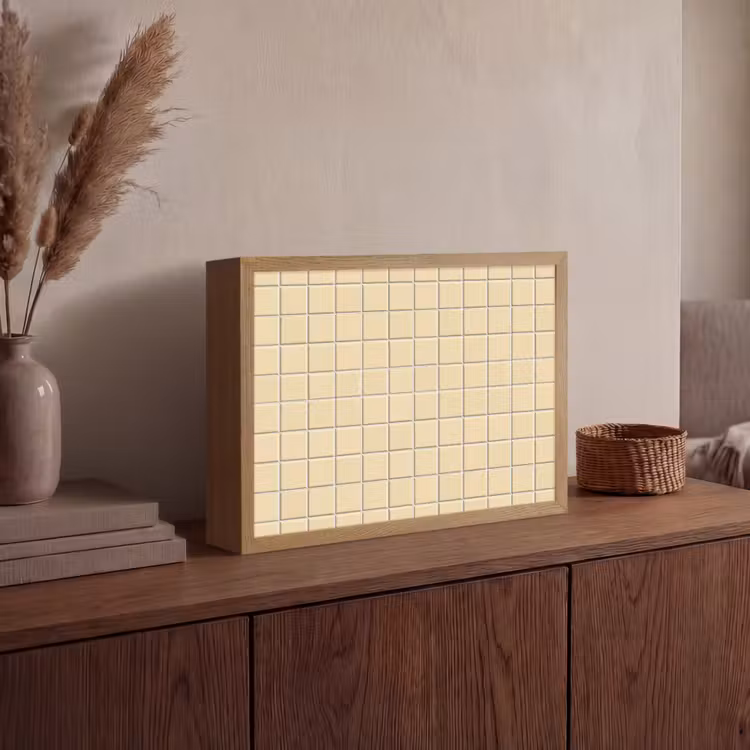 Lightbox - Wandlamp - Tegels - Patroon - Crème — 4