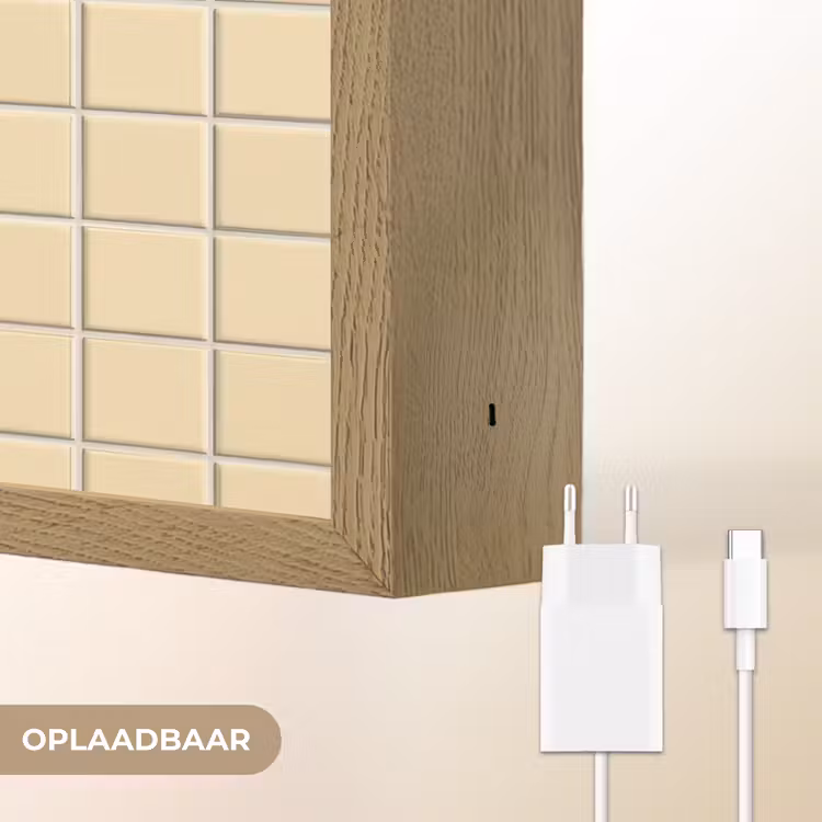 Lightbox - Wandlamp - Tegels - Patroon - Crème — 7