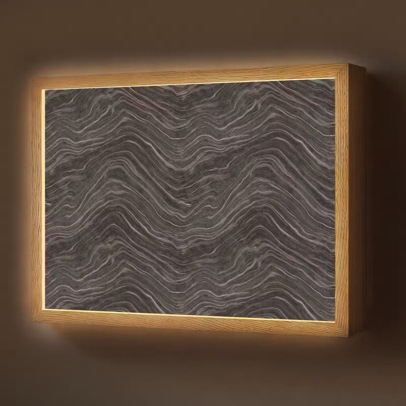 Lightbox - Wandlamp - Patroon - Contrast - Antraciet — 1