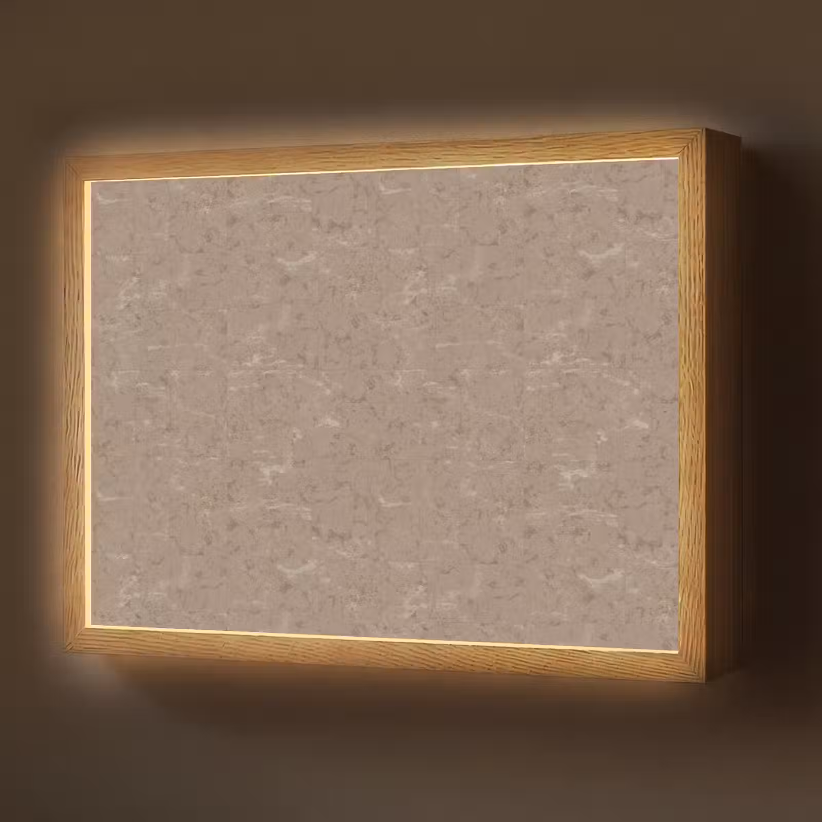 Lightbox - Wandlamp - Patroon - Kalksteen - Beige — 1