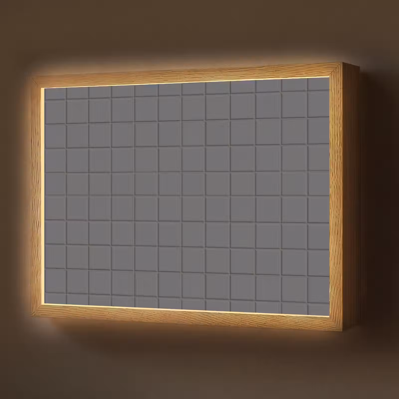 Lightbox - Wandlamp - Patroon - Tegel - Grafiet - Grijs — 1
