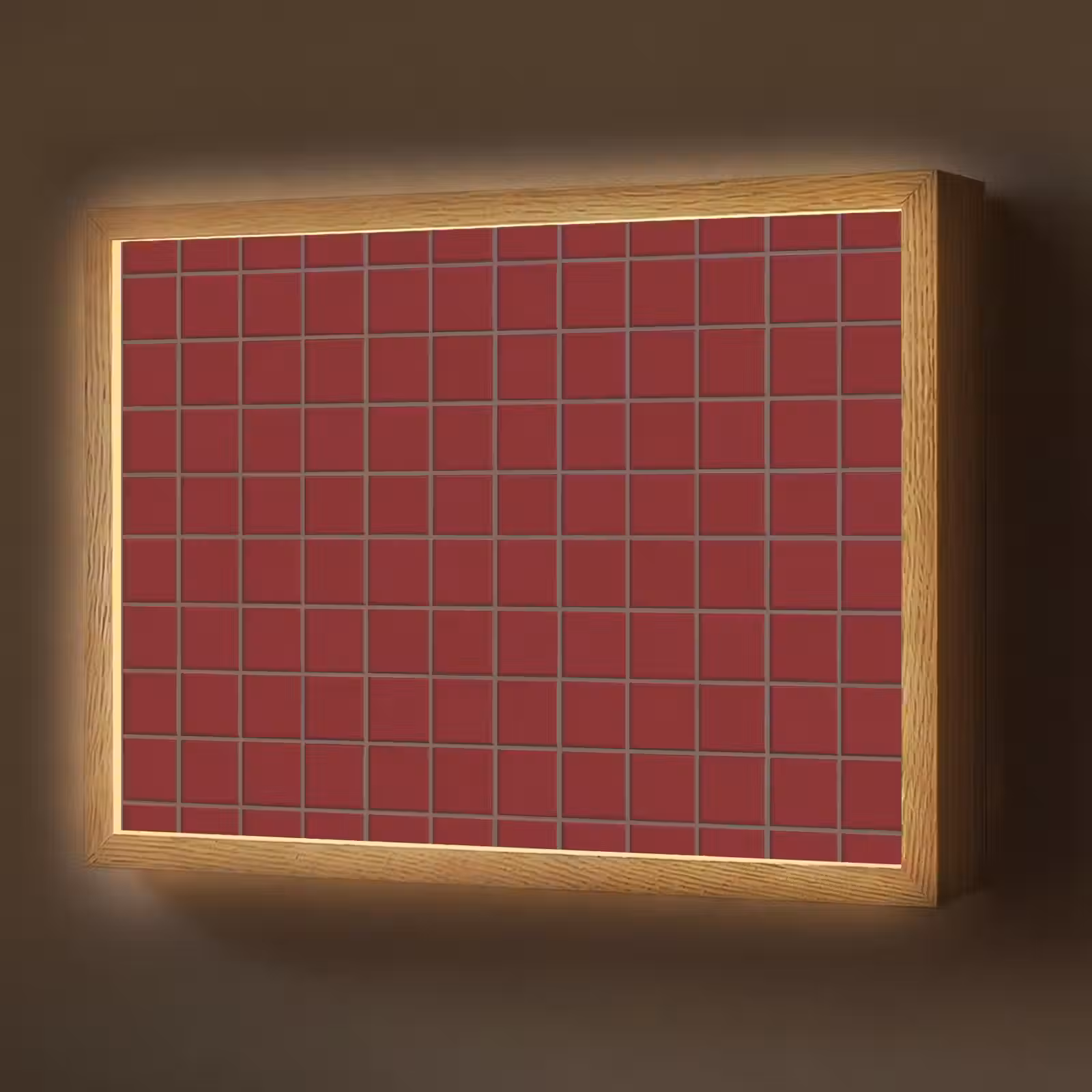 Lightbox - Wandlamp - Patroon - Tegels - Burgundy — 1
