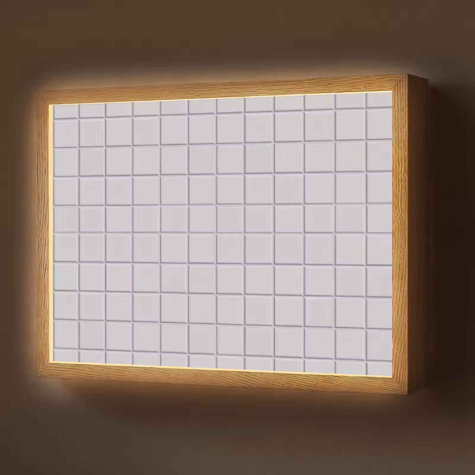 Lightbox - Wandlamp - Patroon - Tegels - Licht - Grijs — 1