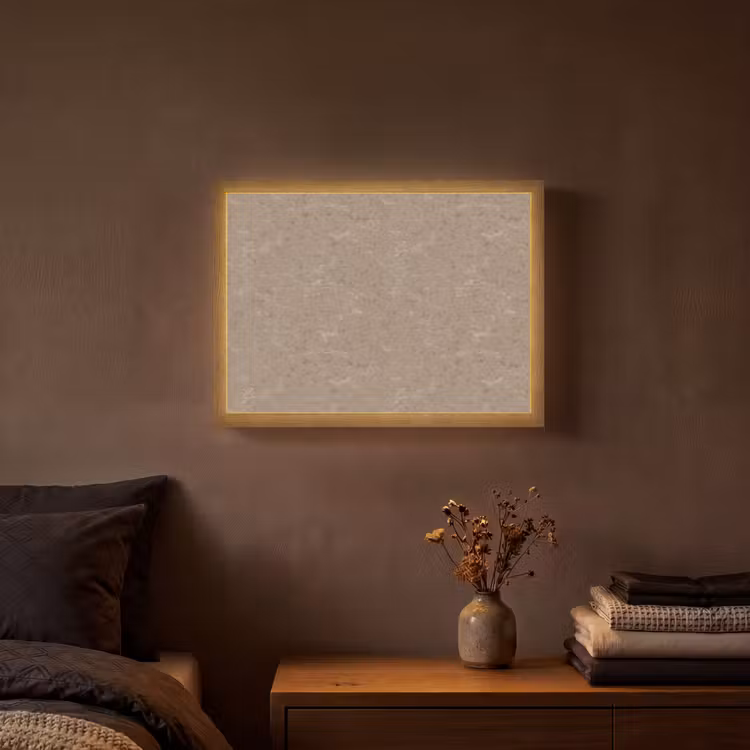 Lightbox - Wandlamp - Patroon - Kalksteen - Beige — 3