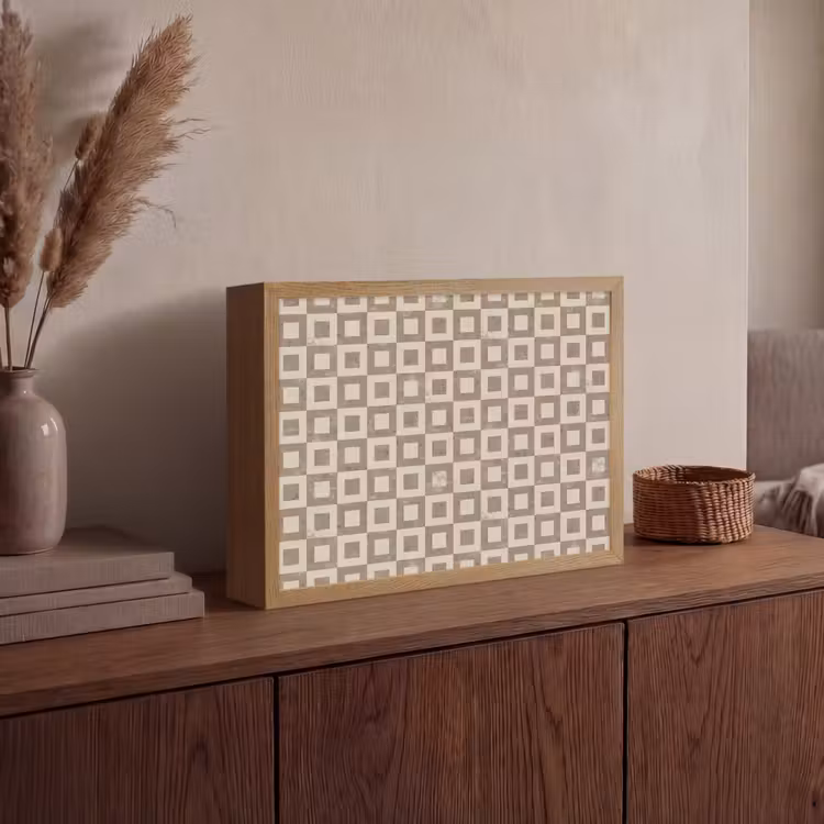 Lightbox - Wandlamp - Patroon - Marmer - Beige — 4