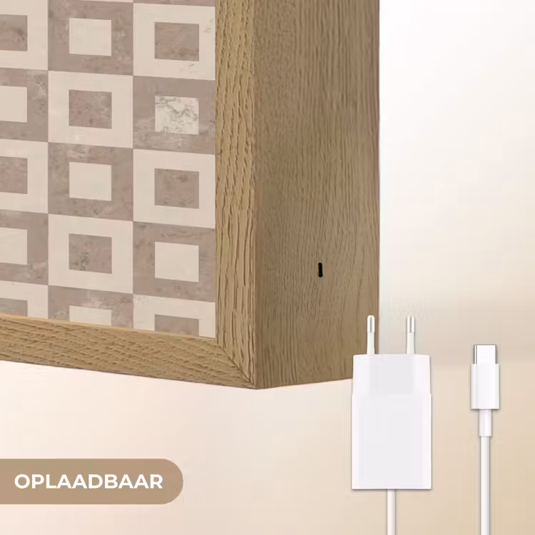 Lightbox - Wandlamp - Patroon - Marmer - Beige — 7