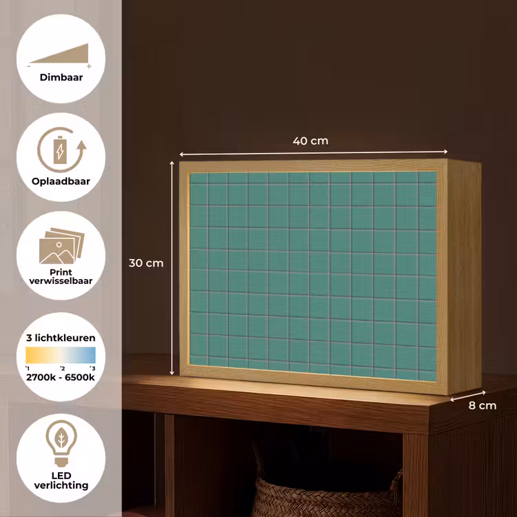 Lightbox - Wandlamp - Patroon - Patroon - Smaragd — 10