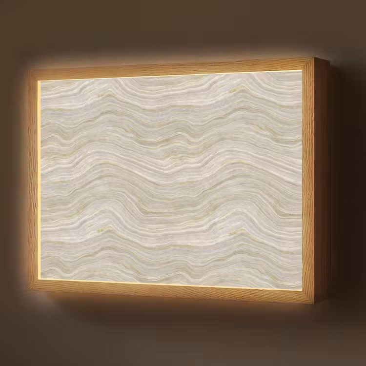 Lightbox - Wandlamp - Patroon - Sereen - Groen — 1
