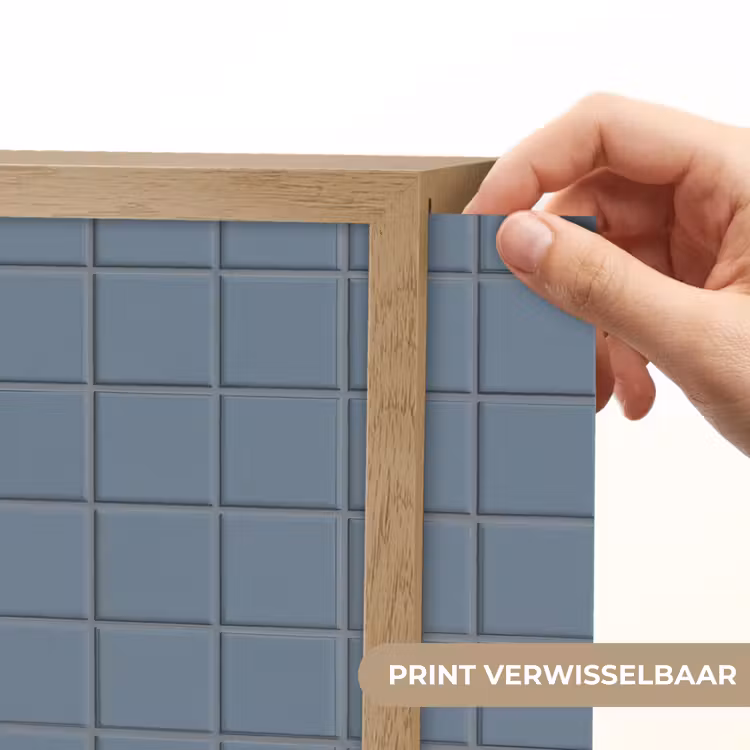 Lightbox - Wandlamp - Patroon - Tegel - Blauwgrijs — 5