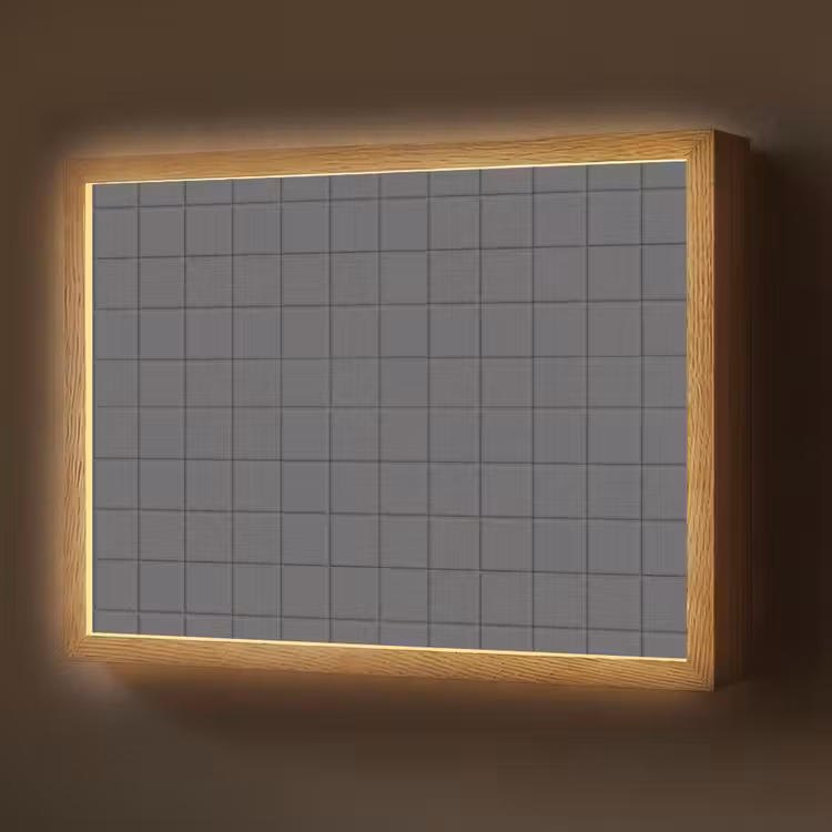 Lightbox - Wandlamp - Patroon - Tegel - Grafiet - Grijs — 1