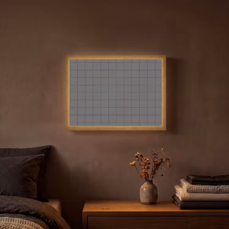 Lightbox - Wandlamp - Patroon - Tegel - Grafiet - Grijs — 3