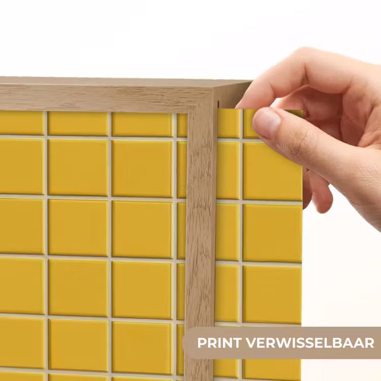 Lightbox - Wandlamp - Patroon - Tegel - Okergeel — 5