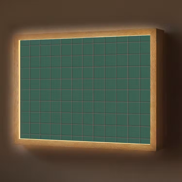 Lightbox - Wandlamp - Patroon - Tegels - Dennen - Groen — 1