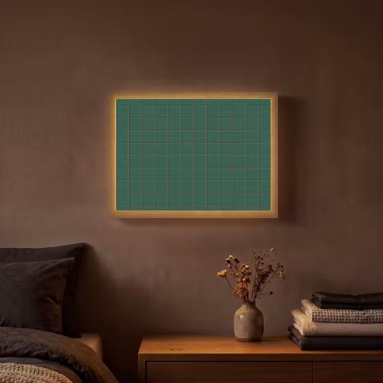 Lightbox - Wandlamp - Patroon - Tegels - Dennen - Groen — 3