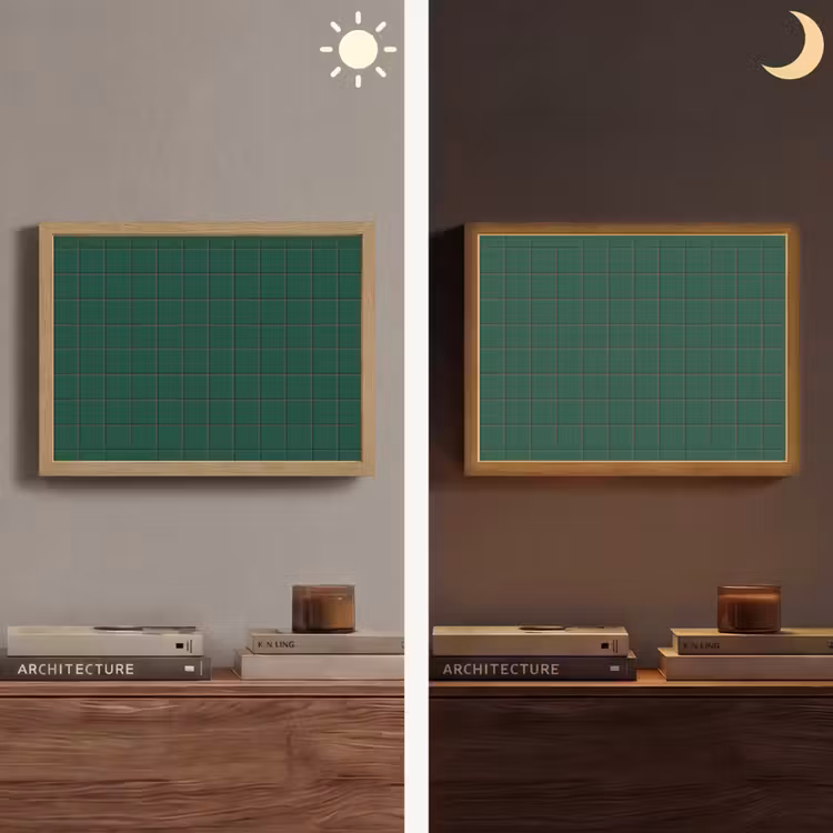 Lightbox - Wandlamp - Patroon - Tegels - Dennen - Groen — 6