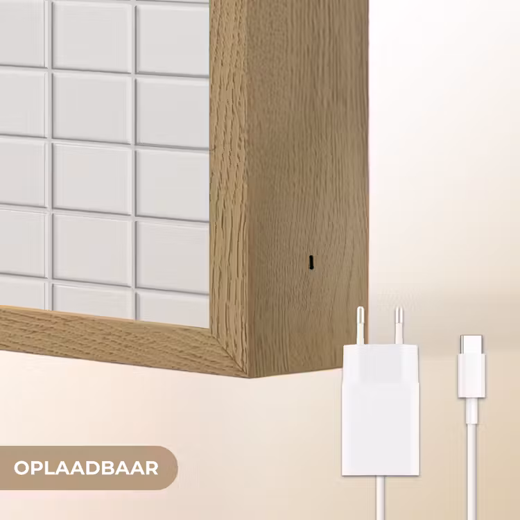 Lightbox - Wandlamp - Patroon - Tegels - Grijs - Wit — 7