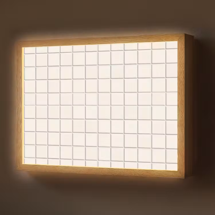 Lightbox - Wandlamp - Patroon - Tegels - Wit — 1